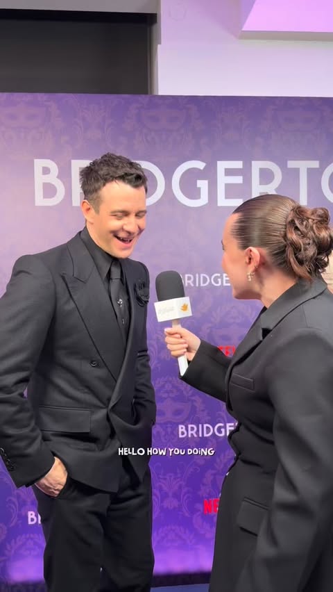 Instagram post by @theharrietfisher for Bridgerton. Caption reads: [...] do I pledge my case to be the 9th Bridgerton....