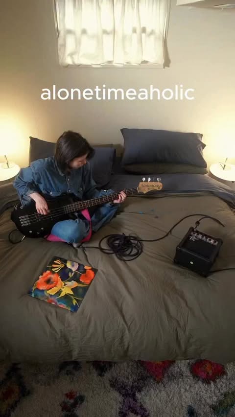 Instagram post by @missbirdboy for Brooklinen. Caption reads: best in bed with @brooklinen ! this bedding set is....