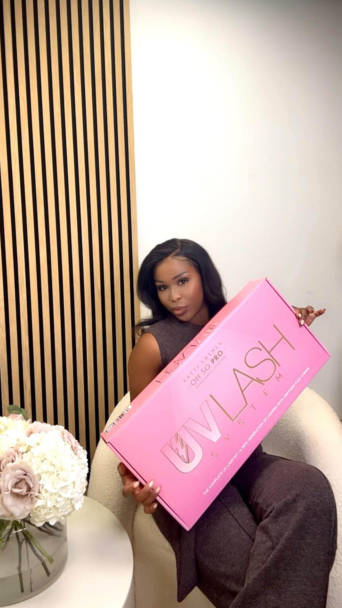 Instagram post by @boujilash for TATTI LASHES. Caption reads: Stronger bonds & faster sets, welcome to the....