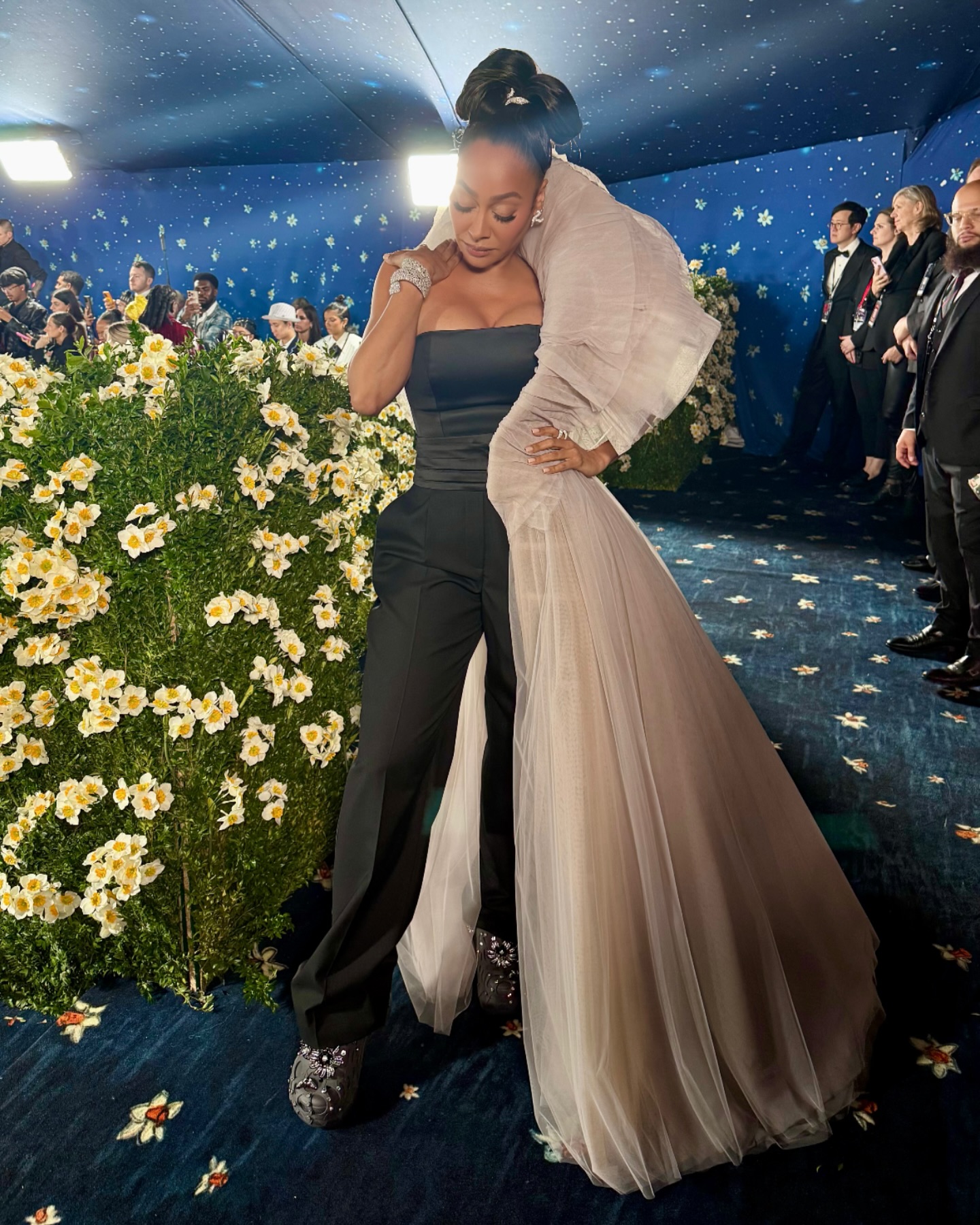 Instagram post by @lala for SWAROVSKI. Caption reads: RIP Fashion Police, you would have loved this.....