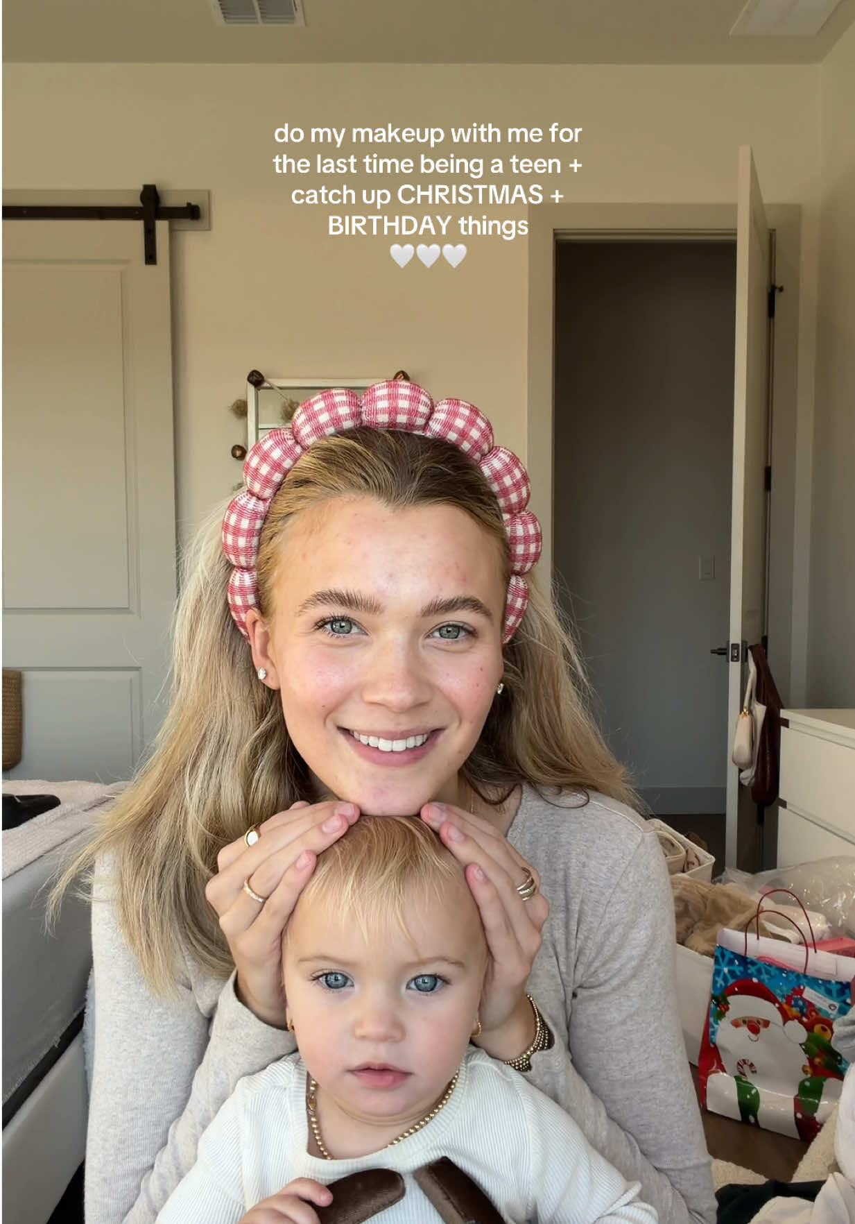 TikTok post by @josslynlaree for DIBS Beauty. Caption reads: my last GRWM before turning 20!! Also, this apple....