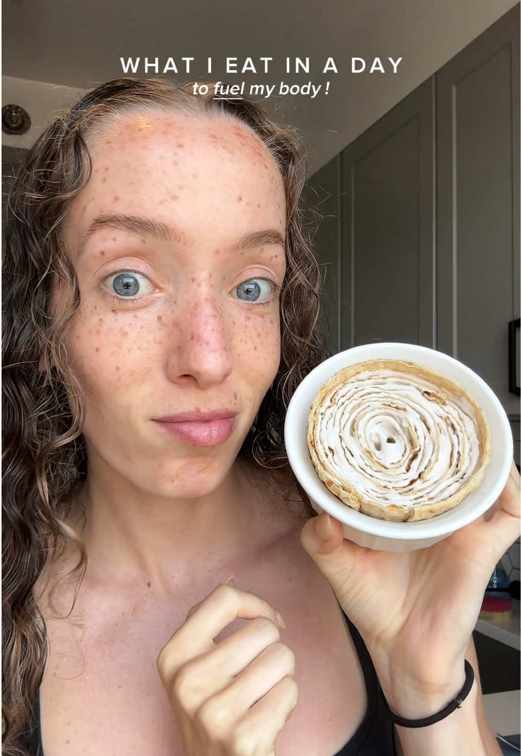 TikTok post by @samgbrady for Taylor Chip. Caption reads: my high protein cinnamon roll MAKES ITS RETURN....