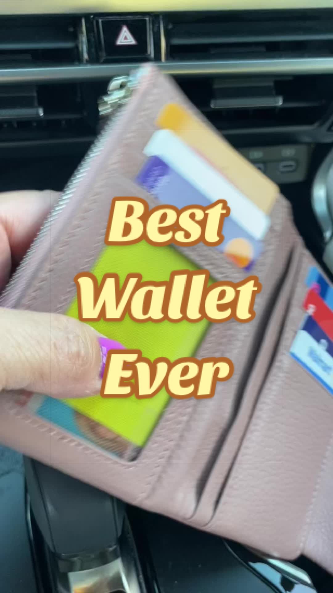 TikTok post by @mama5.finds for Royal Bagger. Caption reads: [...] #softwallet #wallet #bestwallet @ROYAL....