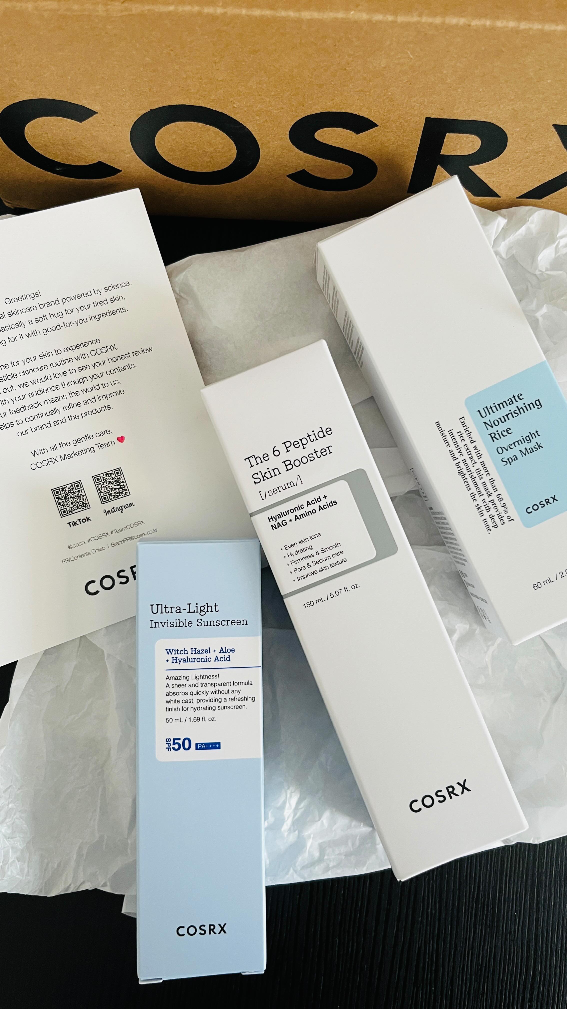 Instagram post by @lankaninfrance for Cosrx. Caption reads: Thank you @cosrx for this dreamy PR package 💌
So....