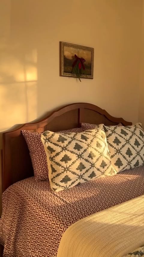 Instagram post by @mrsmckennabarry for BISSELL. Caption reads: #ad Hotel Barry is open for the Christmas Season!....