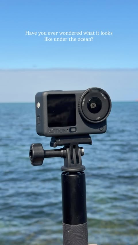 Instagram post by @benjamin.trickey for DJI OSMO. Caption reads: [...] just below the surface 🌊 Took the new DJI....