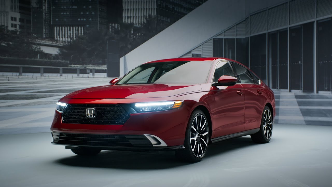 YouTube post by @Honda for GIPHY. Caption reads: 2026 Accord | "Meet the Honda Accord".