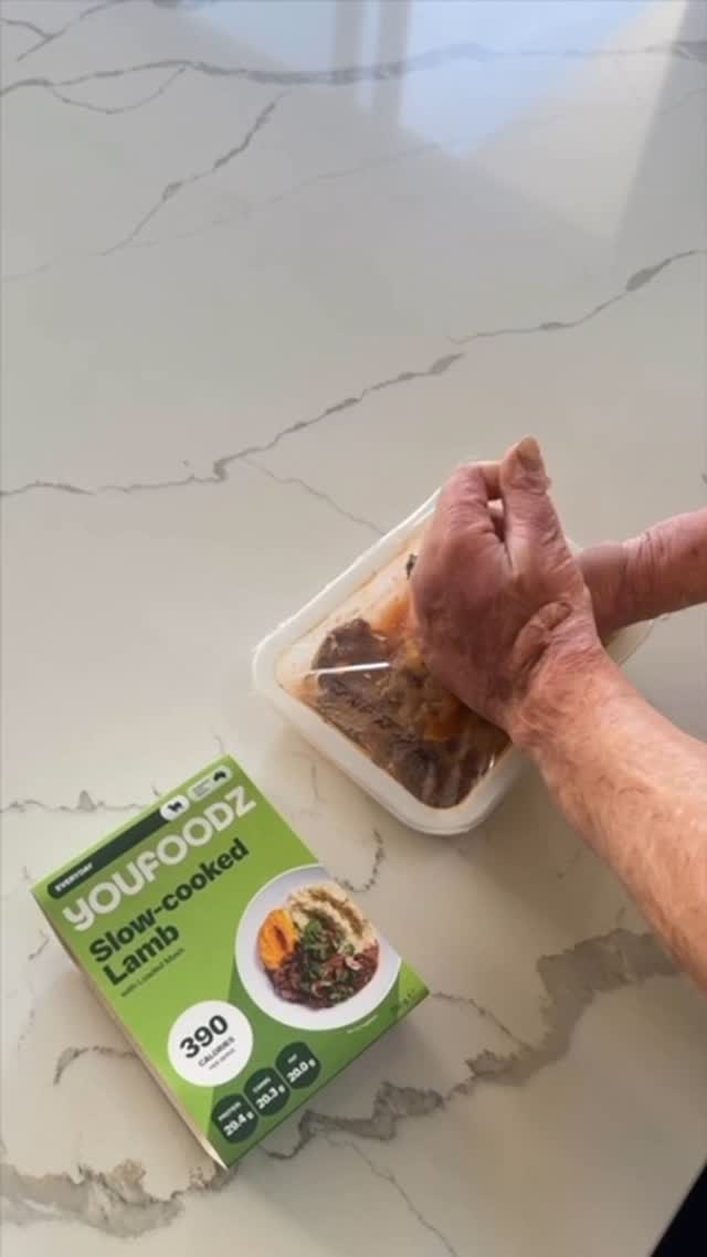 Instagram post by @soph.delezio for Youfoodz. Caption reads: Youfoodz has honestly taken a load off when it....