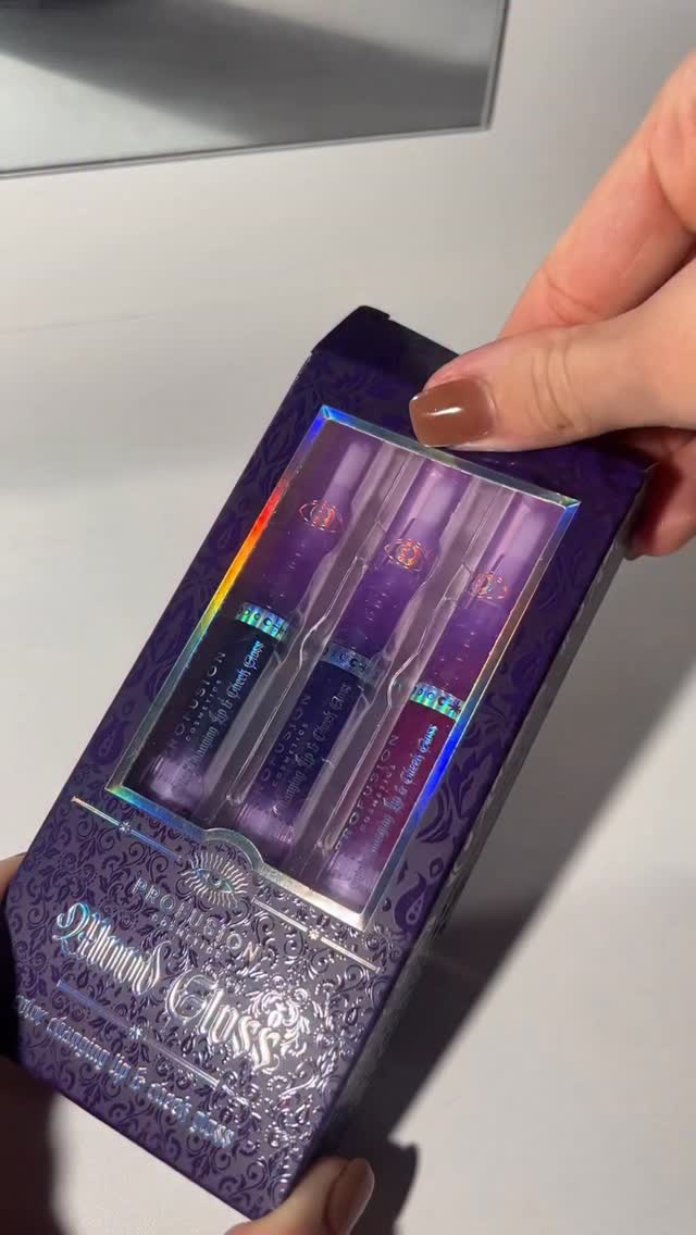 Instagram post by @_cloebeauty for Profusion Cosmetics. Caption reads: Mood gloss color changing lip & cheek gloss 👻....