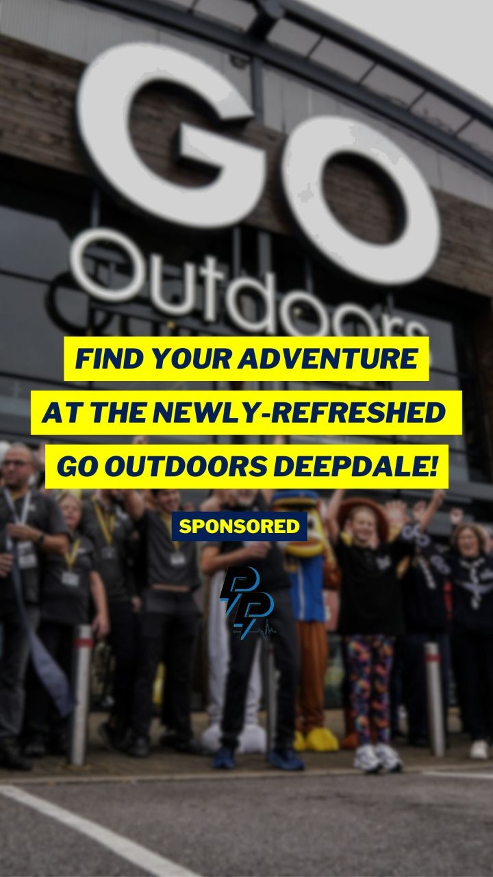 Instagram post by @preston.pulse for GO Outdoors. Caption reads: #ad Adventurers of Preston —....