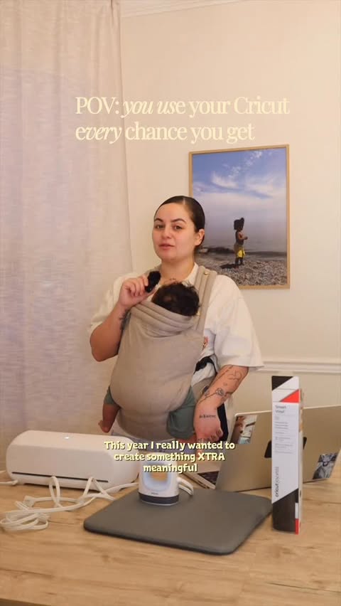 Instagram post by @sammiee for Cricut. Caption reads: [...] has never been easier thanks to my @cricut....