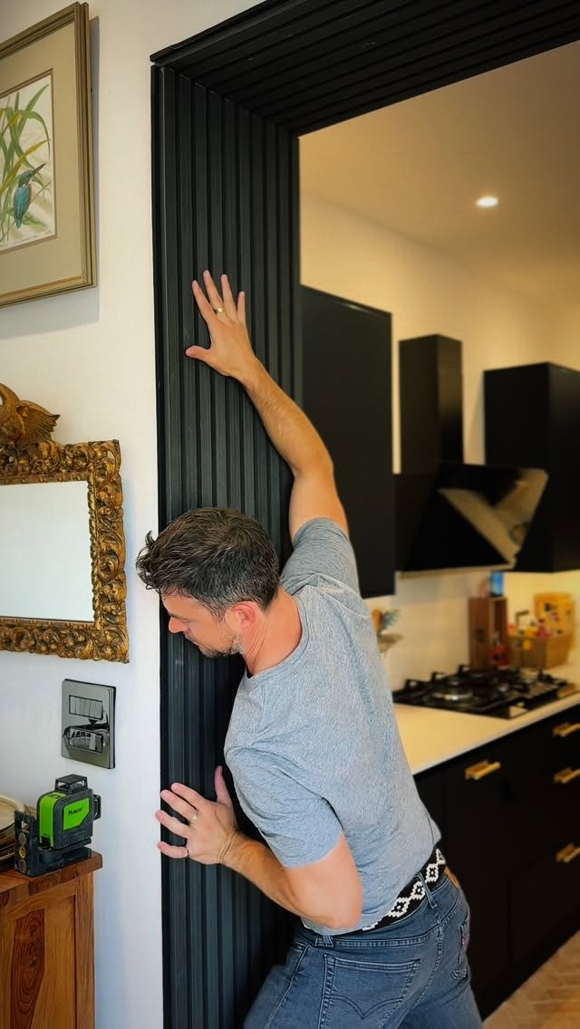 Instagram post by @julesknightofficial for Little Greene. Caption reads: Renovation update 😊 🏡 FOR SALE 🪧
Black oak slat....