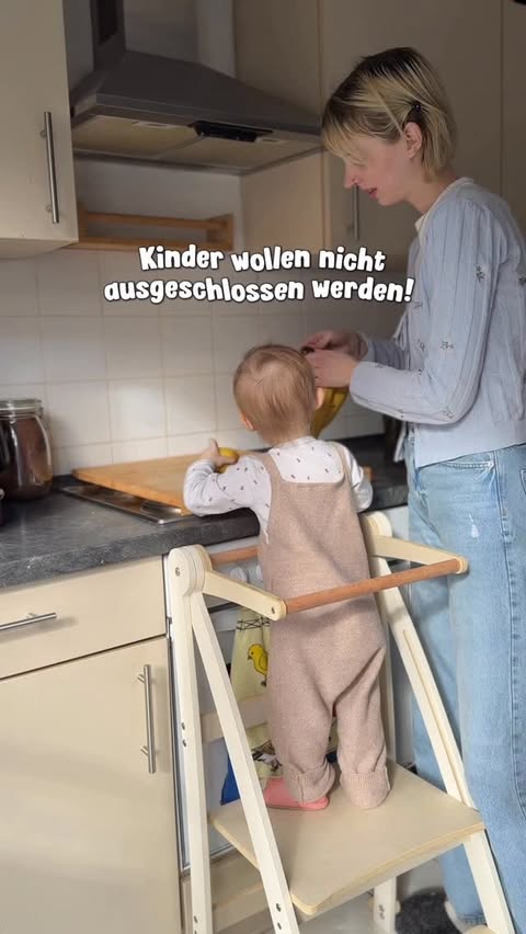 Instagram post by @klein.knerten for Goodevas. Caption reads: [...] aber .. Dann kam unser Lernturm von....