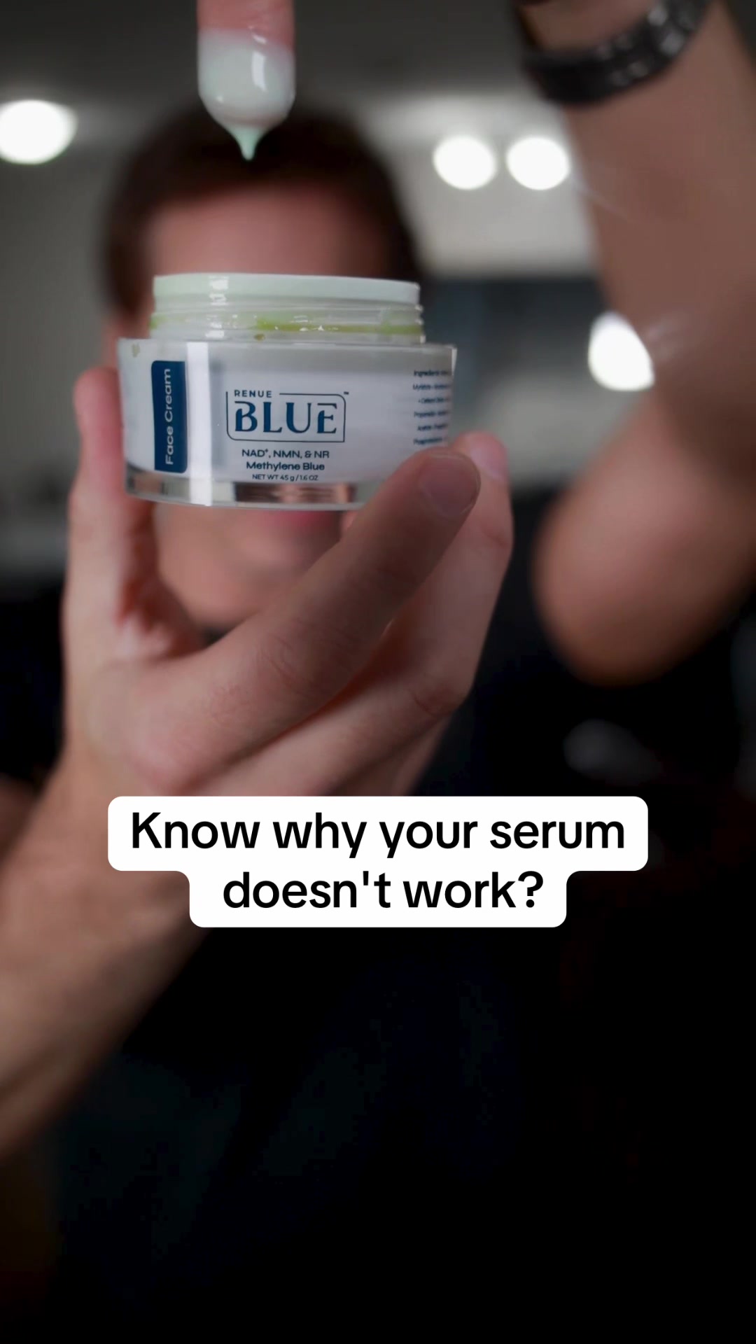 TikTok post by @paulschriner for Renue By Science. Caption reads: Your @RBS.RenueByScience Serum Has Been Getting....