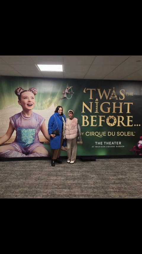 Instagram post by @lovinfee for Cirque du Soleil. Caption reads: [...] show
 ‘Twas the Night Before… by Cirque du....