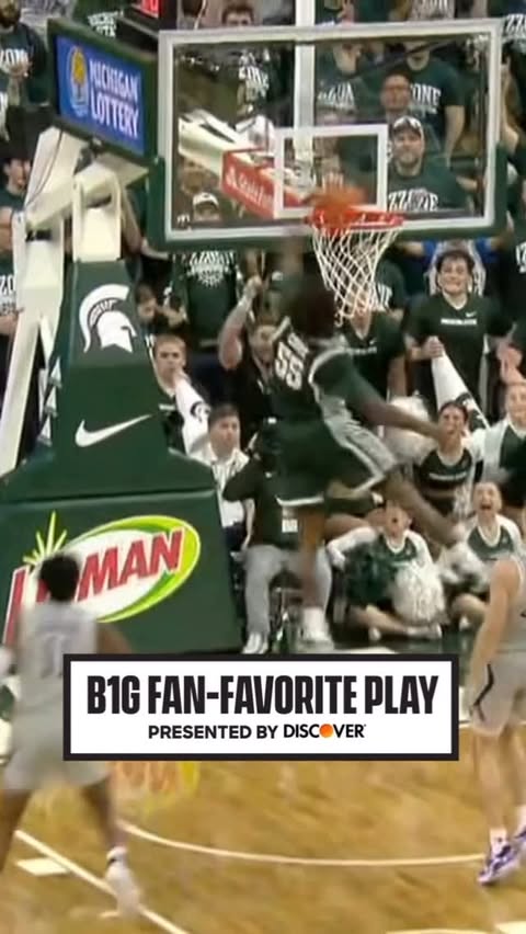 Instagram post by @thisistheizzone for Discover. Caption reads: [...] win over Northwestern 💥 📍 @discover....