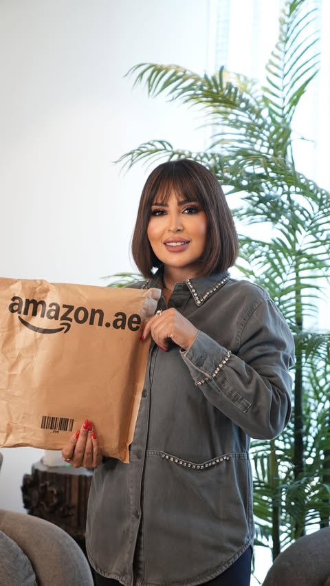 Instagram post by @hanadyhamdan for Amazon AE. Caption reads: My home just got a major upgrade thanks @amazonae....