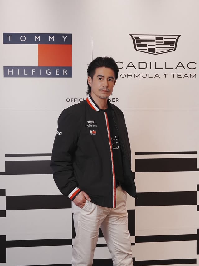 Instagram post by @thehideakiito for Cadillac. Caption reads: [...] #たまには真面目に #TOMMYFAMILY @tommyhilfiger....