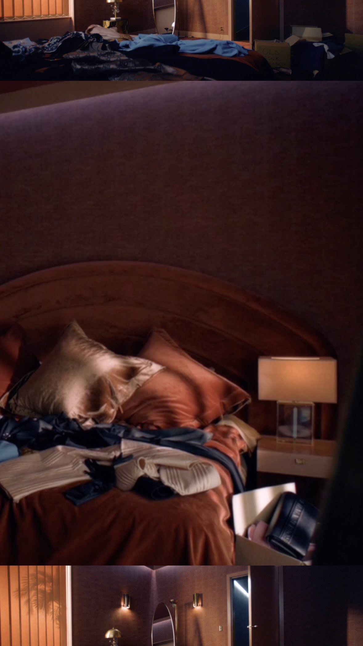 Instagram post by @interiorandfilms for MUBI. Caption reads: In horror cinema, spaces often speak louder than....