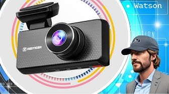 YouTube post by @WatsonsReviews for REDTIGER. Caption reads: REDTIGER at CES 2026 - Best Dashcams and New 4G....