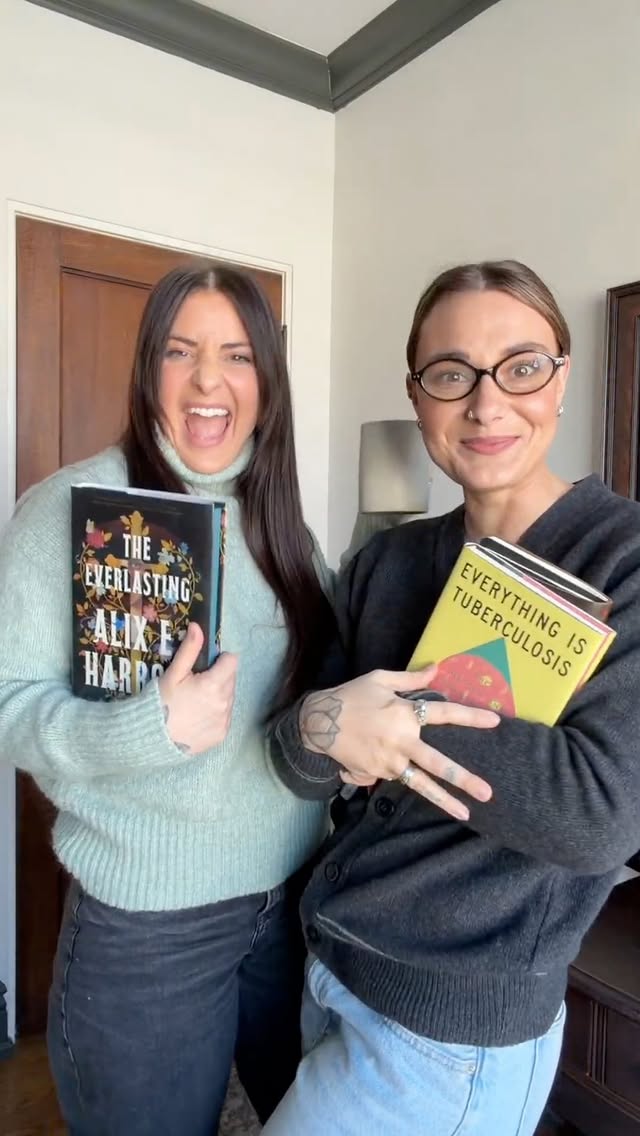 Instagram post by @krisandmads for Amazon Books. Caption reads: We are building our 2026 TBR lists, with the help....