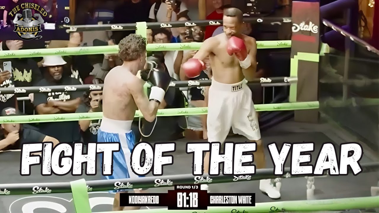 YouTube post by @ChiseledAdonis for Underdog Fantasy. Caption reads: Why Did They Even Let This Boxing Match Happen? |....