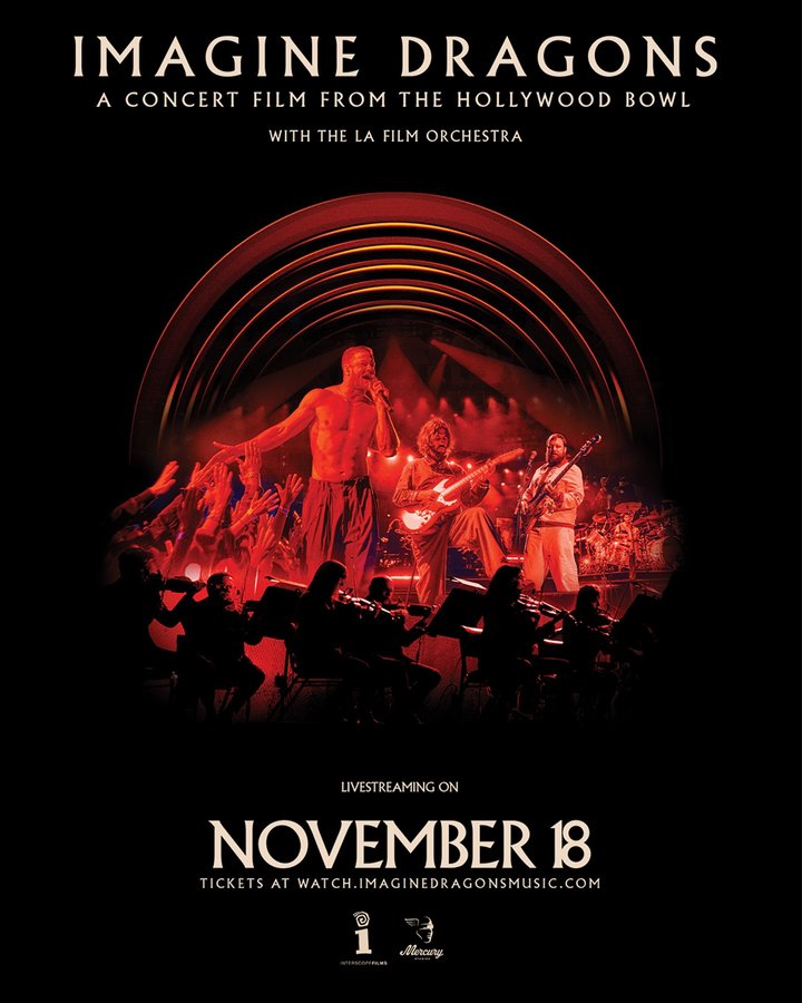 Instagram post by @mercurystudios for Interscope Records. Caption reads: A Concert Film For One Night Only!

Imagine....