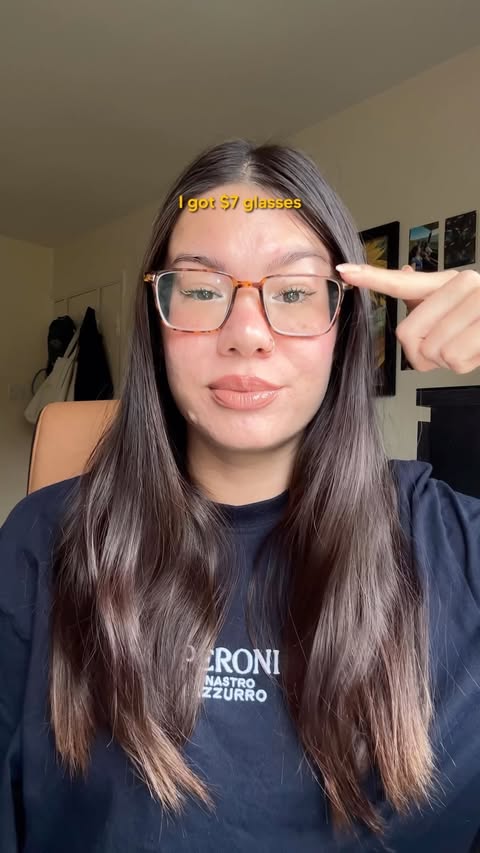 Instagram post by @lucy.q for SmartBuyGlasses. Caption reads: [...] like a crazy change 🫨 thank you to....
