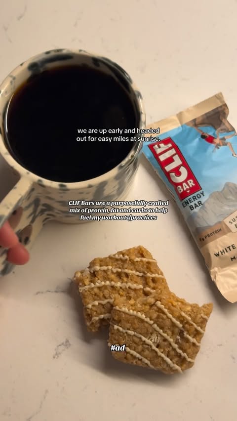 Instagram post by @kat_shultis for CLIF BAR. Caption reads: #ClifBarPartner @clifbar helps me avoid REDS [...].