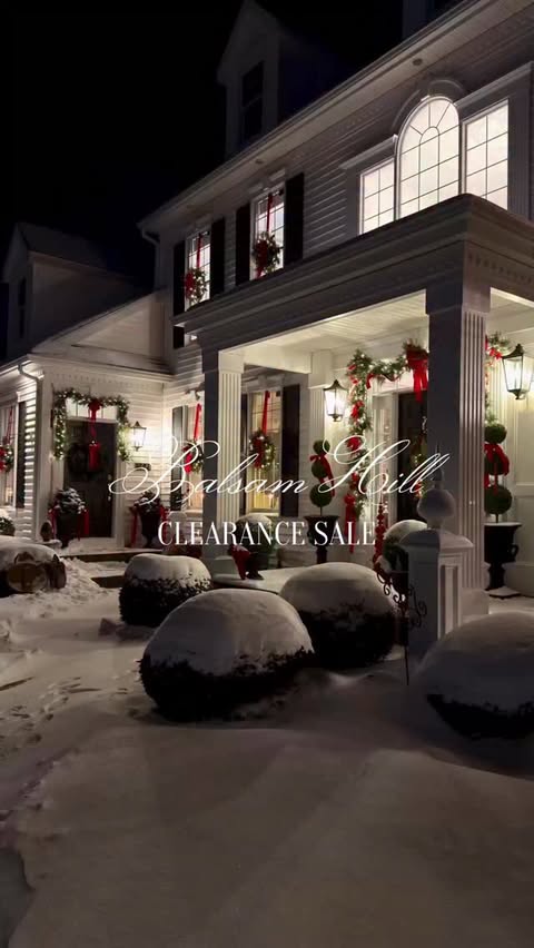 Instagram post by @haverstrawhill for Balsam Hill. Caption reads: [...] DM you the link. Then use BHDONNA....