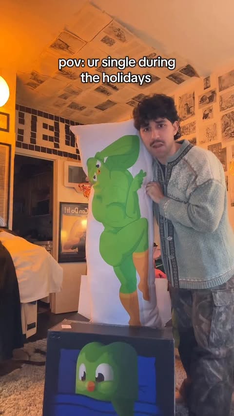 Instagram post by @sodakhtar for Duolingo. Caption reads: does this help with language learning @duolingo....