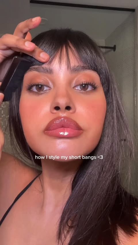 Instagram post by @afnandano for Aveda. Caption reads: Me every 5 min now @aveda air control hair spray....