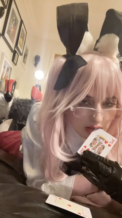 Instagram post by @yokubochi for Uwowo Cosplay. Caption reads: “Consider that a little secret~ ♡ between myself....