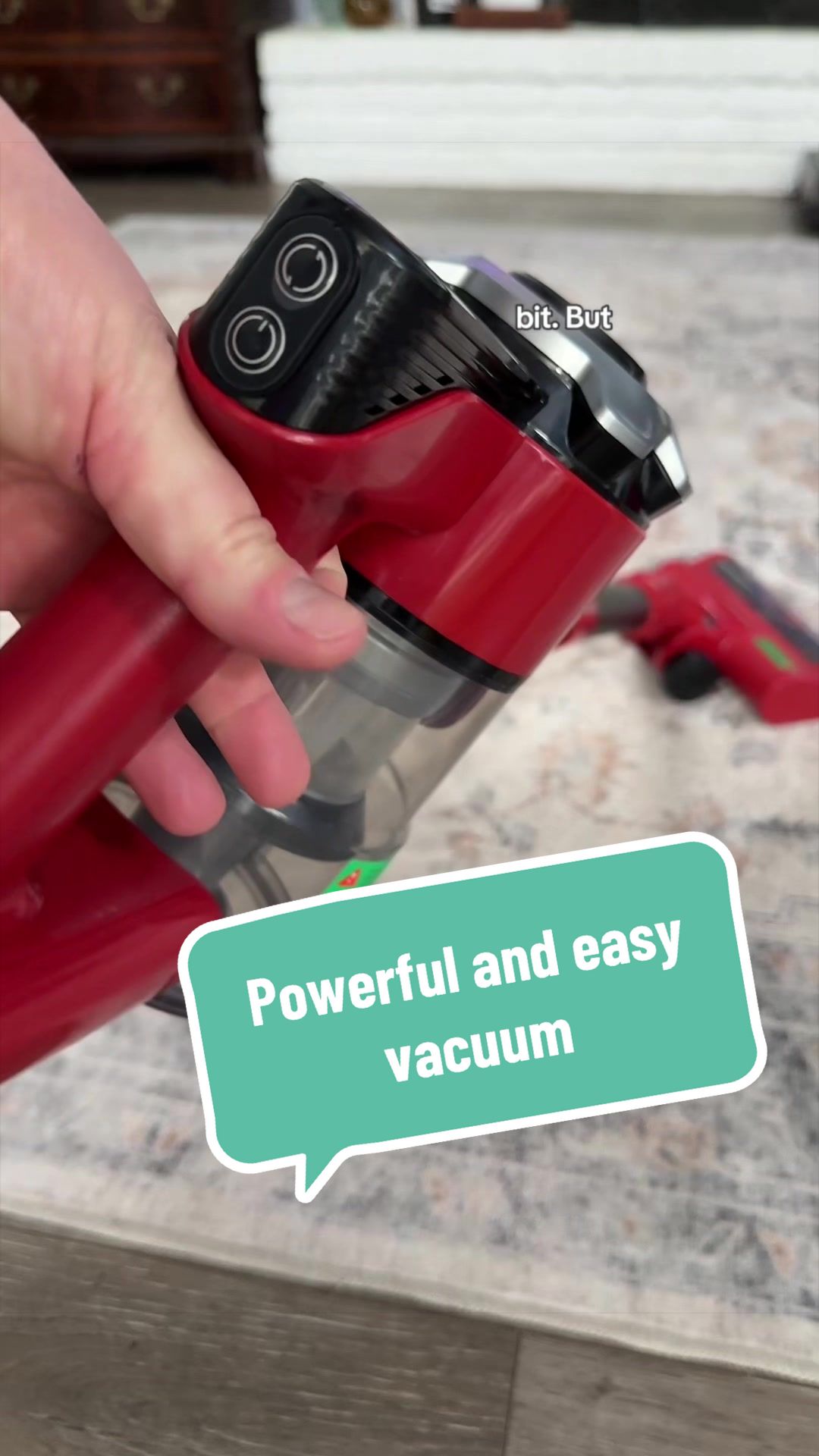 TikTok post by @ariesapproved for Homeika. Caption reads: [...] around when I vacuum. #vacuumcleaner....