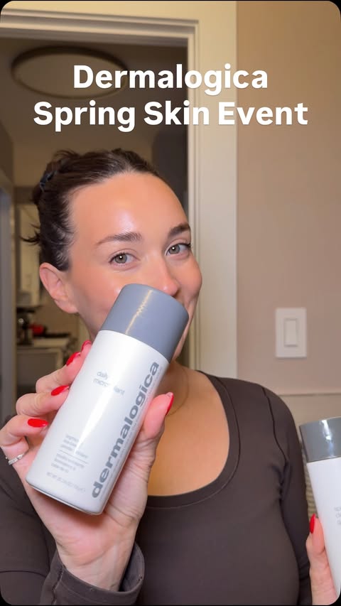 Instagram post by @aubreylobban for dermalogica. Caption reads: [...] more you buy, the more you get with....