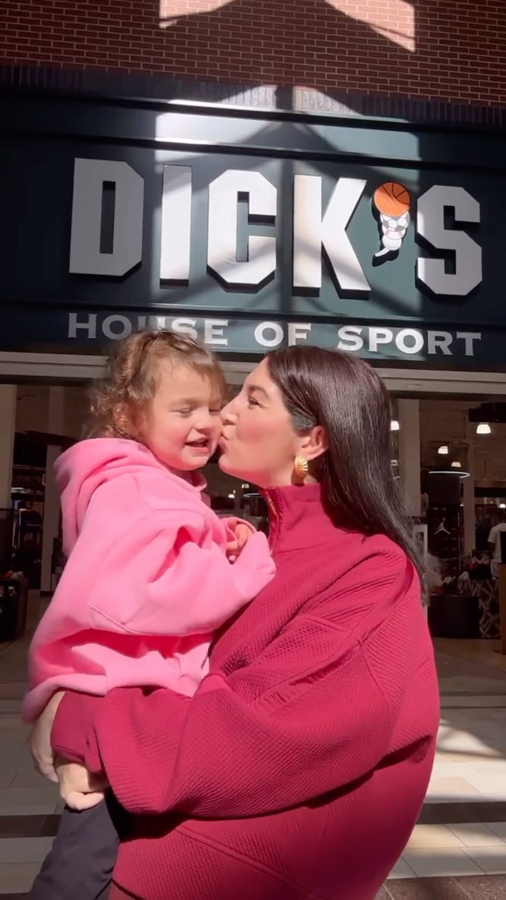 Instagram post by @caseywinston for DICK'S Sporting Goods. Caption reads: Unboxed the perfect pair and it’s giving holiday....