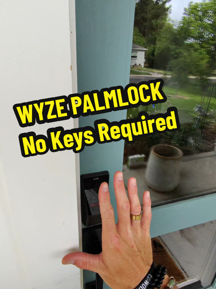 TikTok post by @theghousefam for Wyze. Caption reads: [...] worry about loosing your keys again!....