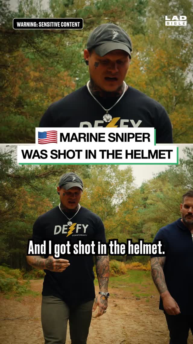 Instagram post by @thecodyalford for LADbible. Caption reads: Cody Alford’s story from the Marines is crazy 😲.