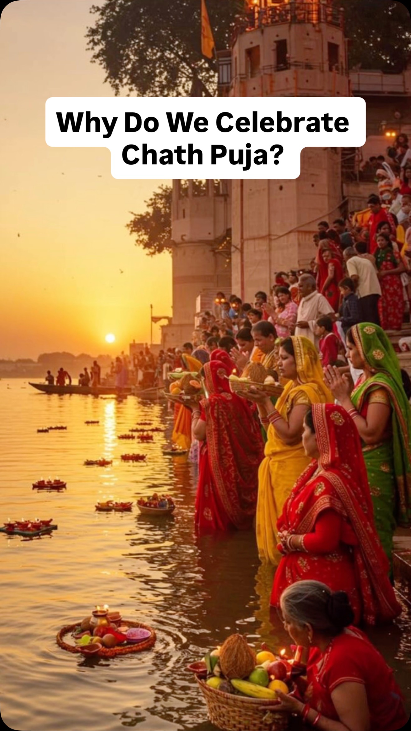 Instagram post by @thearyanz for Sri Mandir. Caption reads: Why do we celebrate Chath Puja? 

This Chhath....