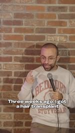 Instagram post by @constantlygus for Estenove. Caption reads: Got a hair transplant with @estenoveturkey and I’m....