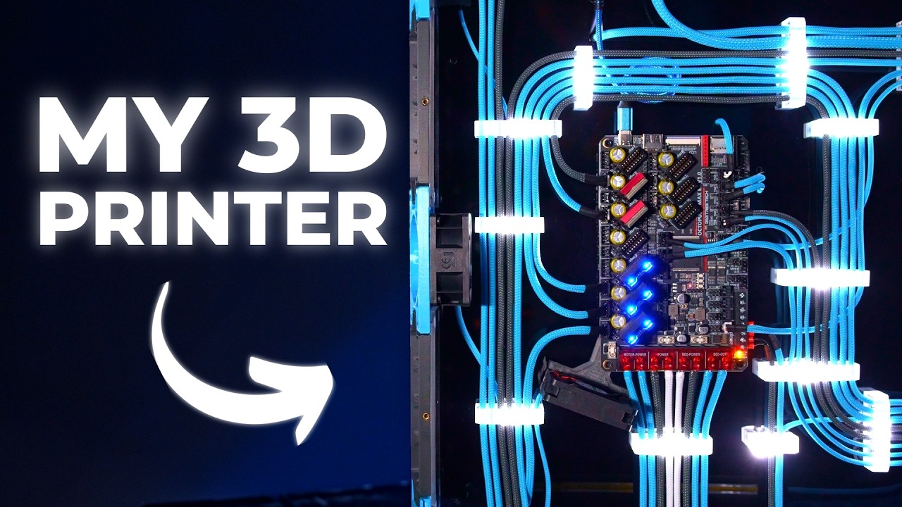 YouTube post by @marcelgenis for Thingiverse. Caption reads: I Turned My CR-10 Into This….