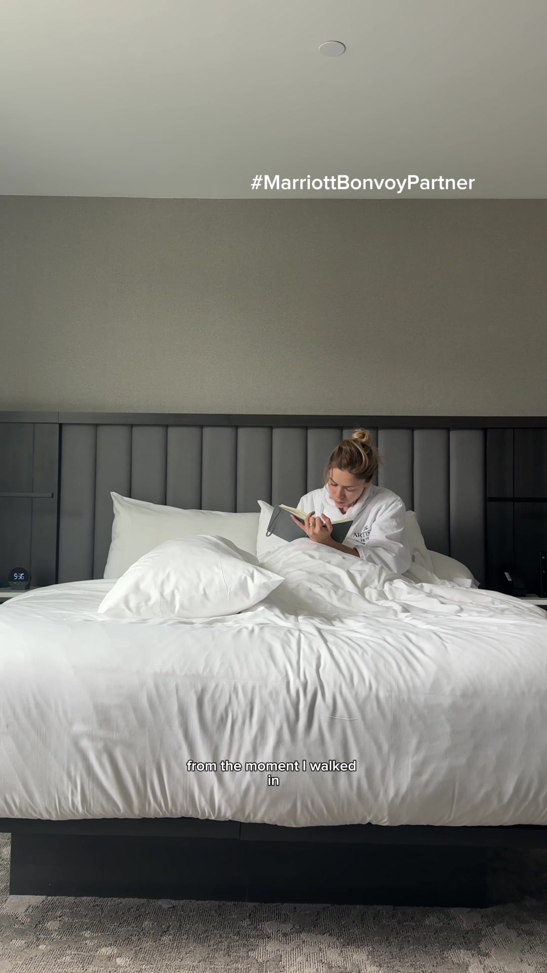 TikTok post by @margot.lee for Marriott Bonvoy. Caption reads: #MarriottBonvoyPartner wholesome weekend alert!!!....