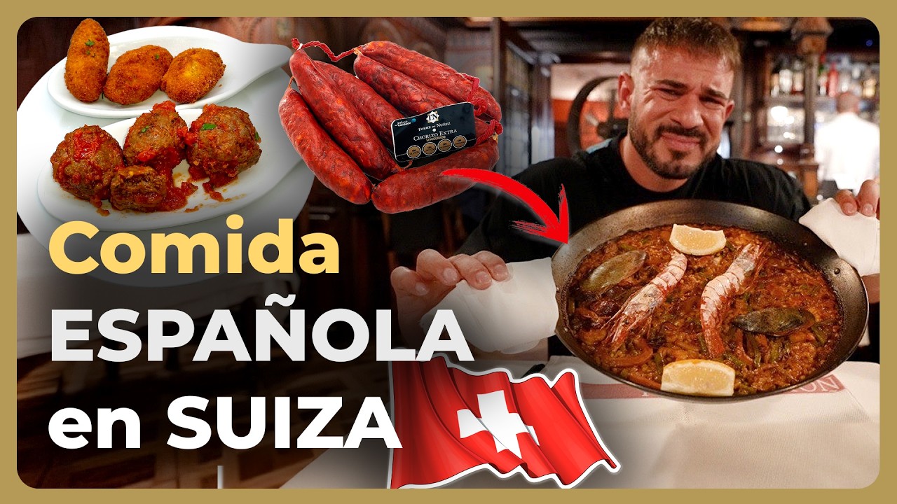 YouTube post by @CenandoconPablo for Pampling. Caption reads: THE DESTRUCTION OF SPANISH FOOD AT ZURICH'S MOST....