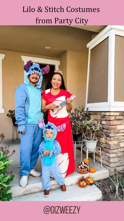 Instagram post by @gizweezy for Party City. Caption reads: [...] Disney Lilo and Stitch fans! 🙌🏻
....