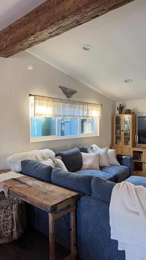 Instagram post by @badwood for Lovesac. Caption reads: How’d I do? Tried to capture how good it feels in....