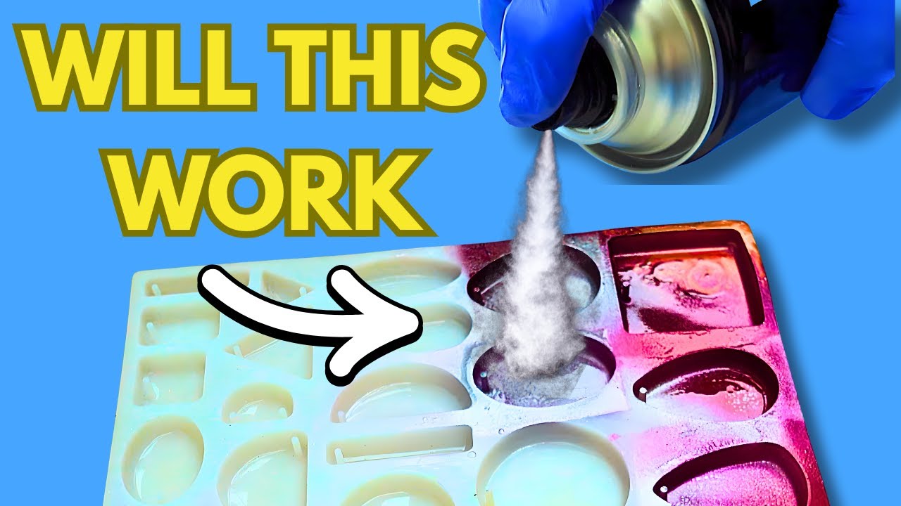 YouTube post by @SteveMcDonaldArtsandCrafts for Resiners. Caption reads: He Took a Big Risk Spraying Paint onto Resin....