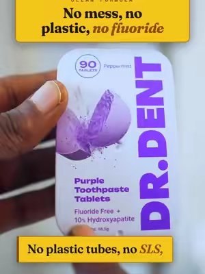 TikTok post by @xkaiimusic for Dr Dent. Caption reads: [...] PAP. @DR.DENT - shop #ToothpasteTablets....