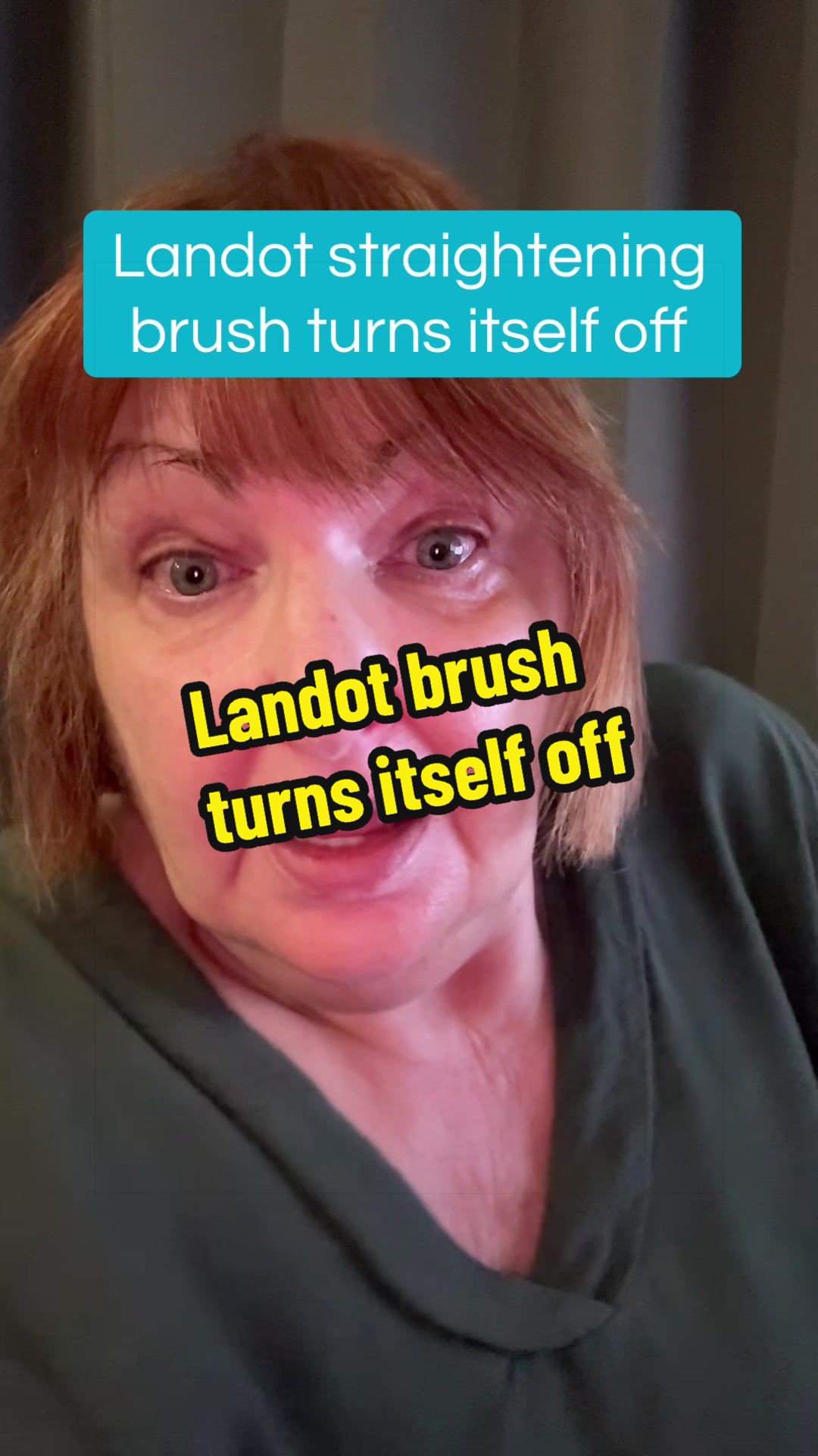 TikTok post by @wheeliemsadvocate for Landot Beauty. Caption reads: Did you know this straightening brush turns itself....