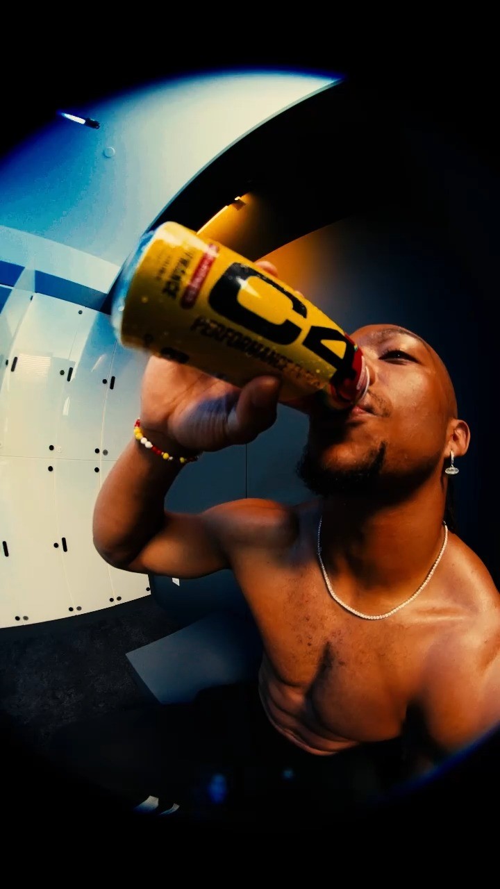 Instagram post by @bijan_robinson for C4 Energy. Caption reads: Coming to an end zone near you! Expect more big....