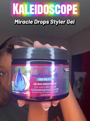TikTok post by @stylesbyscar_ for Kaleidoscope Hair Products. Caption reads: [...] harden your hair. Thank....